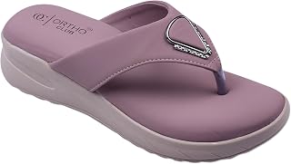 ORTHO CLUB Women’s Orthopedic Comfort Sandals – Soft Cushion Footbed, Anti-Slip Sole, Stylish Toe-Ring Design – Lightweigh... Price In India
