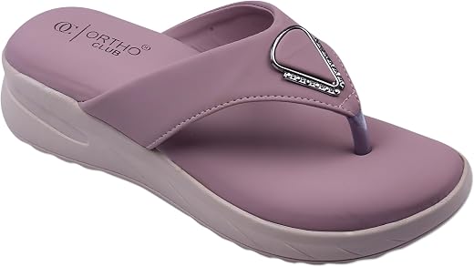 ORTHO CLUB Women’s Orthopedic Comfort Sandals – Soft Cushion Footbed, Anti-Slip Sole, Stylish Toe-Ring Design – Lightweigh...