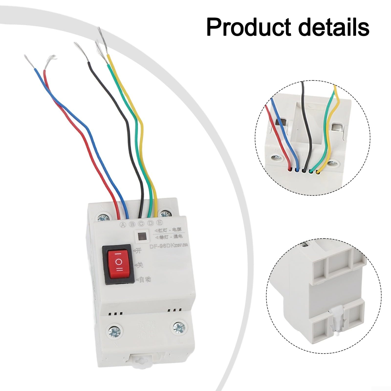 Contrôleur automatique de pompe à eau 20 A 220 V Capteur de niveau de liquide pour réservoir, piscine, jardin, système d'irrigation, boîtier ABS