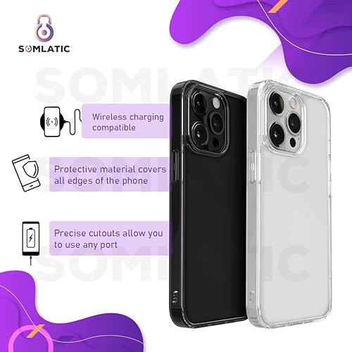 Miniatura 6 de Somlatic Fundas personalizadas para teléfono con monograma, fundas transparentes para fotos de mascotas, para perros, gatos, mamá, papá, compatible