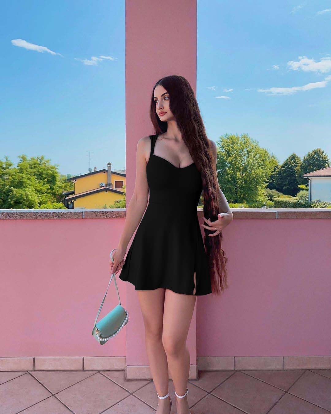 GOKATOSAU Women's Sleeveless Sweetheart Neckline A-line Split Bodycon Mini Dress - Image 6