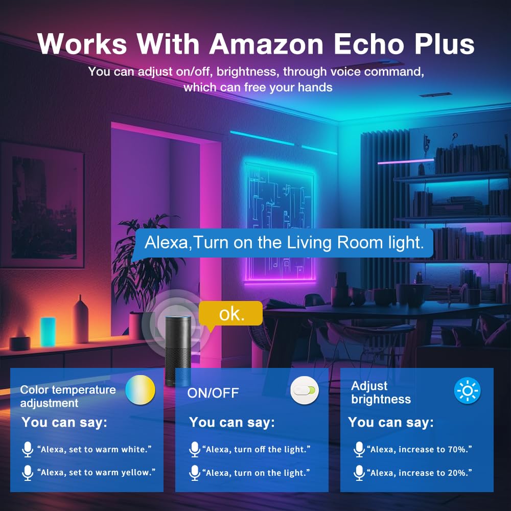 GLEDOPTO 5 in 1 WiFi LED Controller 20 A RGBCCT RGBW RGB Dimmer Kompatibel mit Smart Life Alexa Smart App Control Sprachsteuerung (201W)