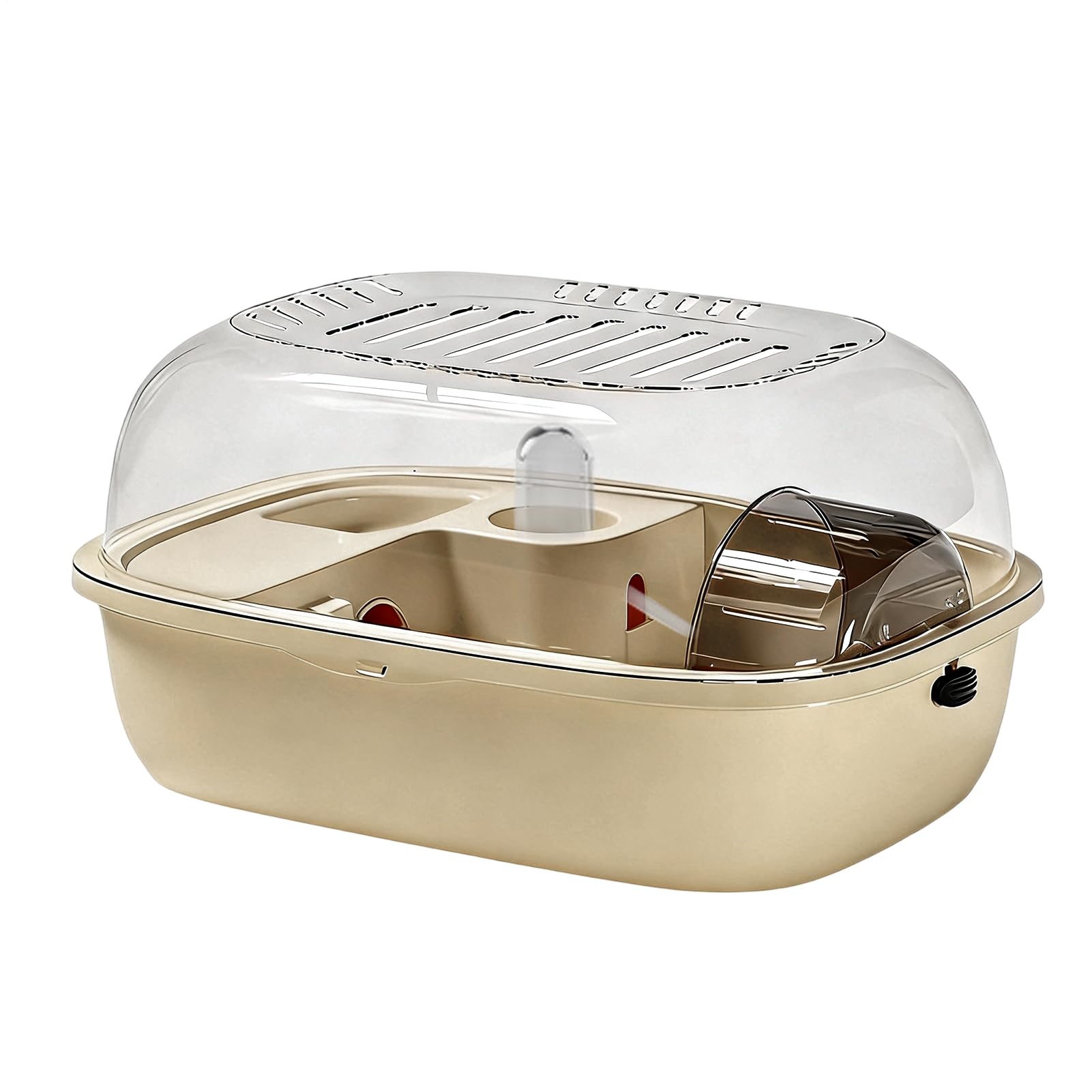 Small Animal Cages - ABS+acrylic Openable Top Portable Convenient Clear Enclosure | 12.2 * 9.2 * 6.2in Pet Mouse Cages | Hamster House For Living Room Balcony Apartment Home Office Bedroom