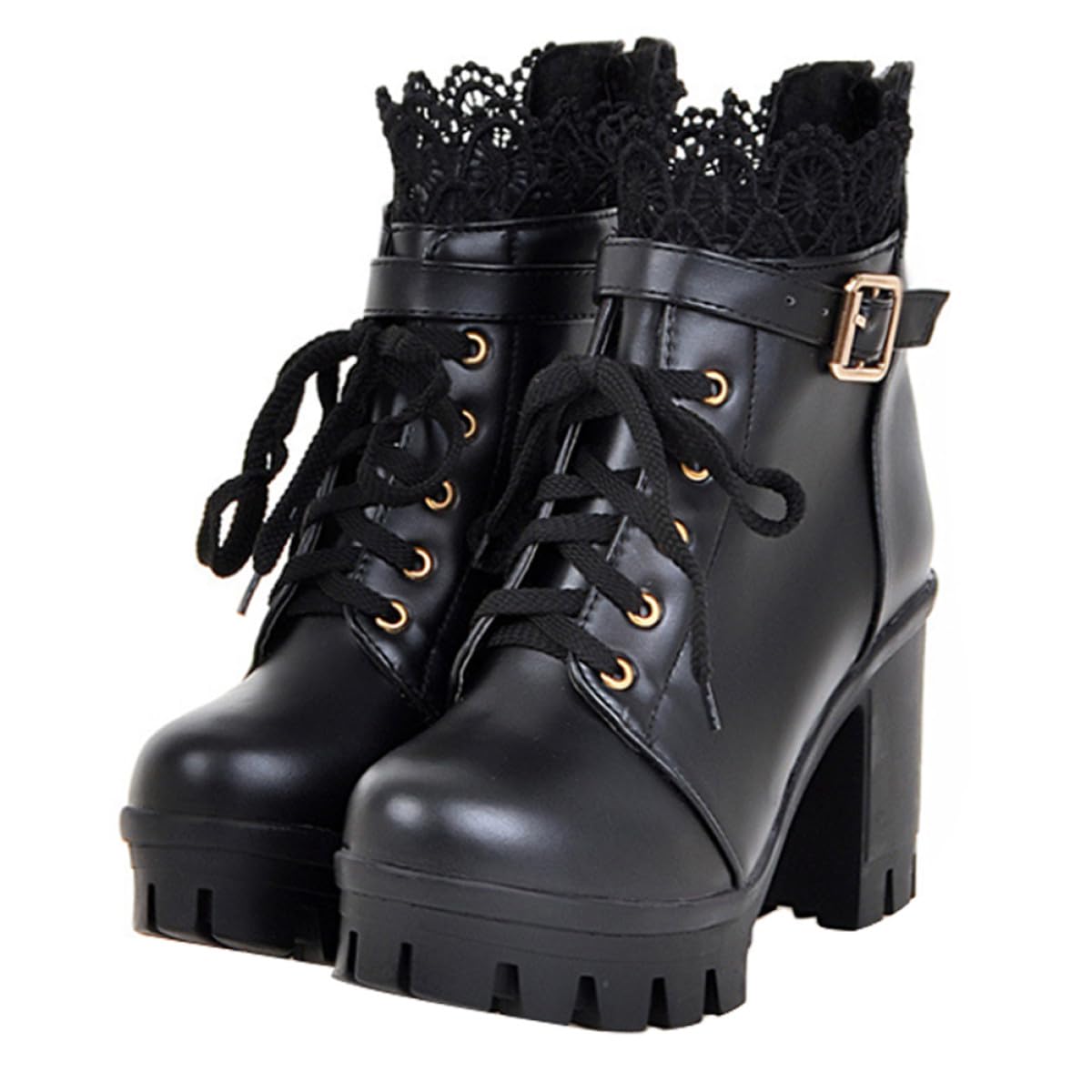 Bottines légères et respirantes à talons carrés confortables - 8