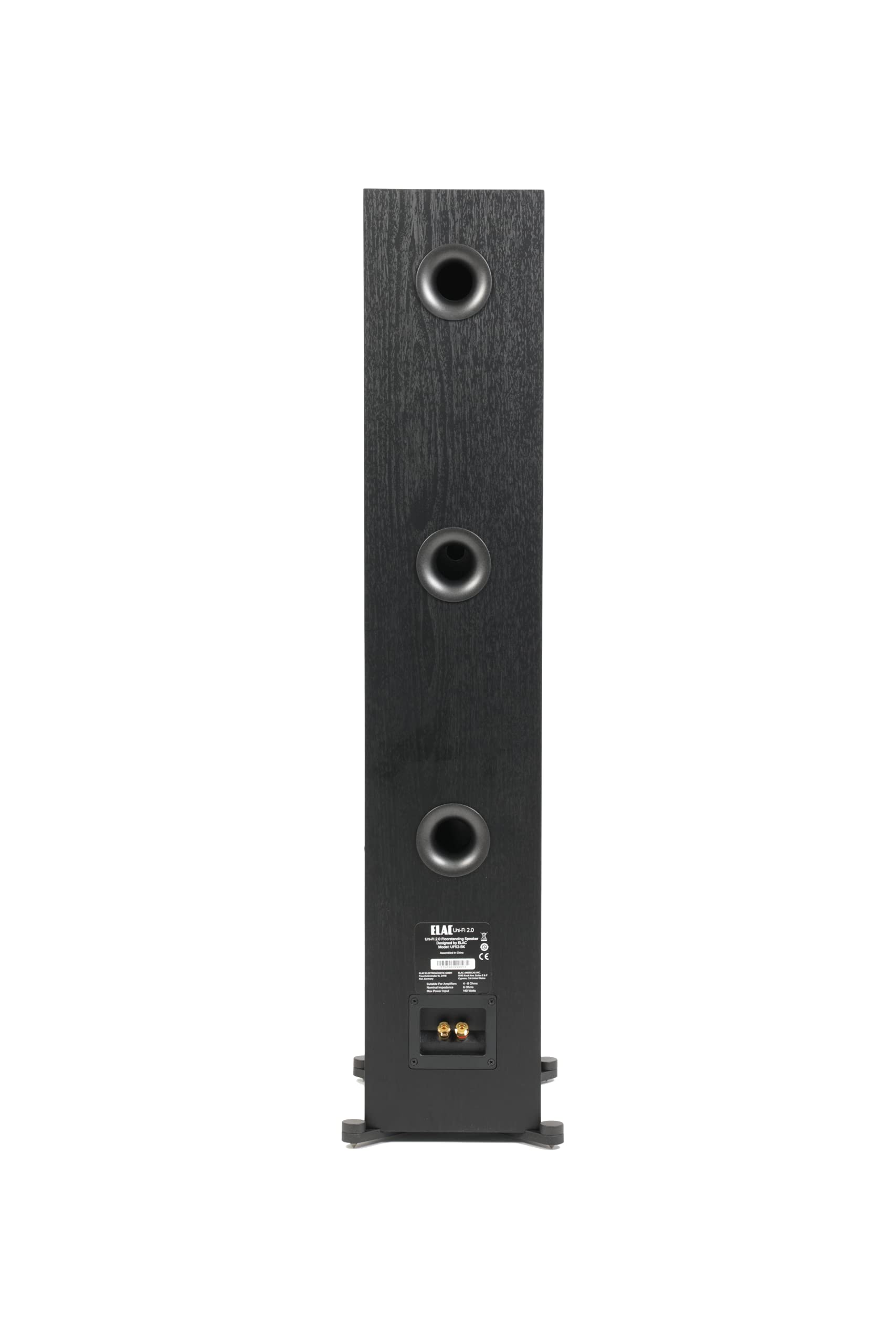 ELAC Uni-Fi 2.0 UF52 - Altoparlante da pavimento per riproduzione musicale tramite impianto stereo, sistema audio surround 5.1, suono eccellente e design di alta qualità, altoparlante a 3 vie