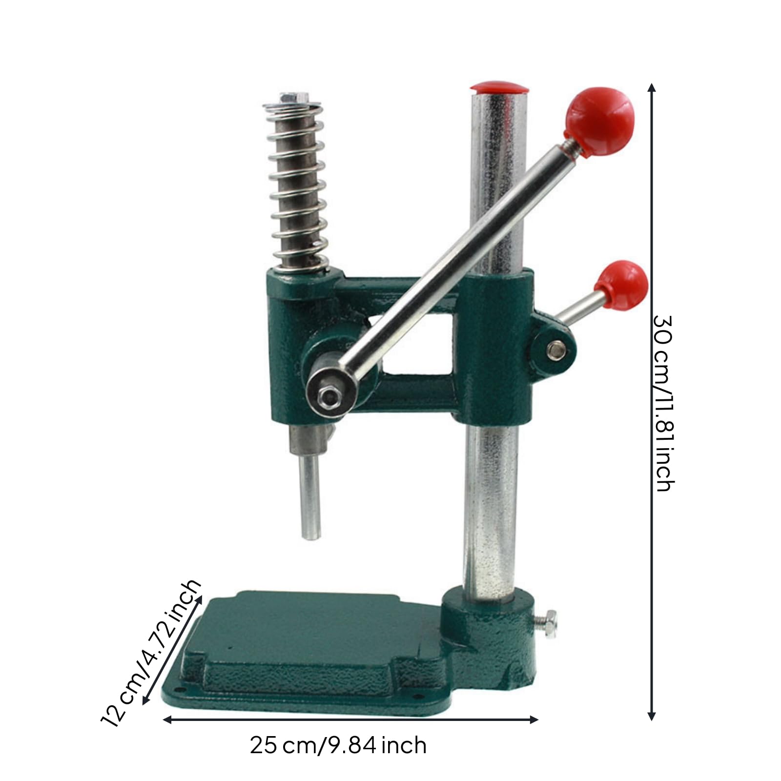 Machine à Presse Manuelle Presse Sertisseuse Outil Colonne Verticale Stable et Base Plane Antidérapante pour Résultats Nets et Répétés Adaptée aux Établis Studios Espaces de Travail