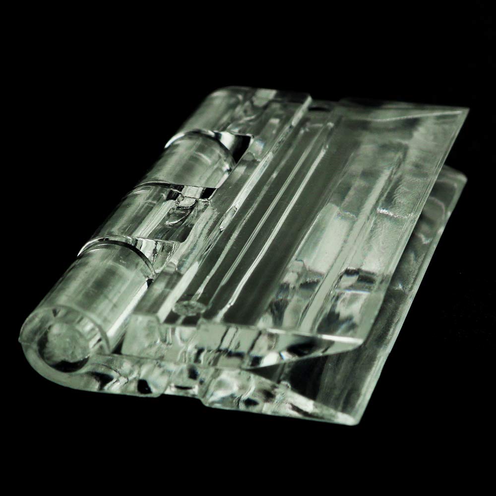 10pcs Clear Acrylic Hinge Transparent Folding Light Duty Hinges 45x35mm — Amazon image 2