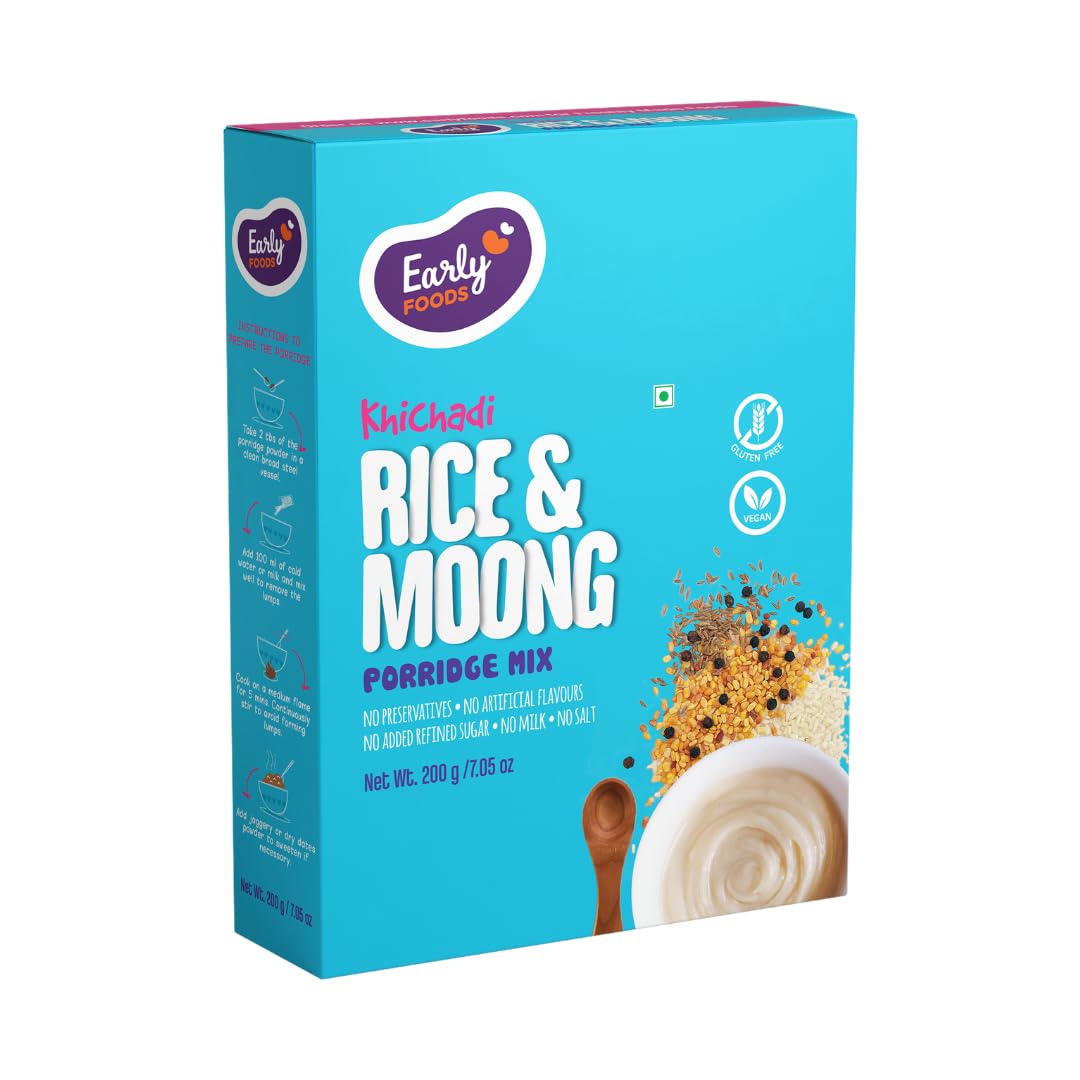 Early Foods - Rice & Moong Khichdi Mix 200g | Porridge Mix | Breakfast Cereals