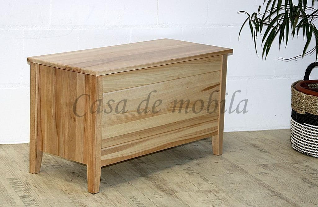 Casa Massivholz Truhe 84cm Kernbuche massiv Natur lackiert