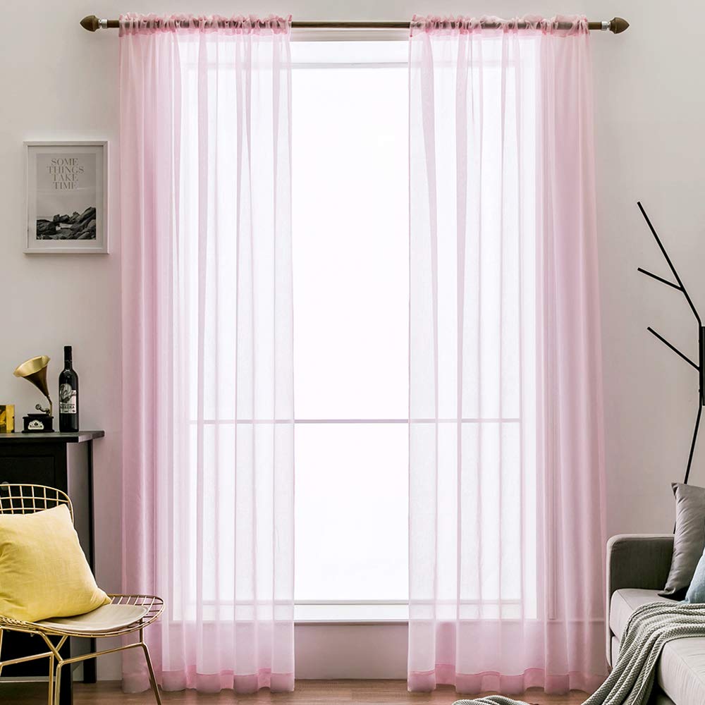 Pink Curtains 90 Drop Curtains & Drapes