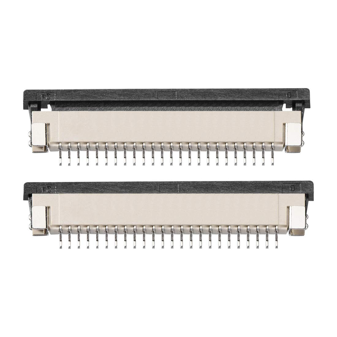 Socket Ribbon Conector 10 Pin Bottom Port Ribbon Socket Sourcing Map 10-Pin 1.0mm Pitch FFC ...