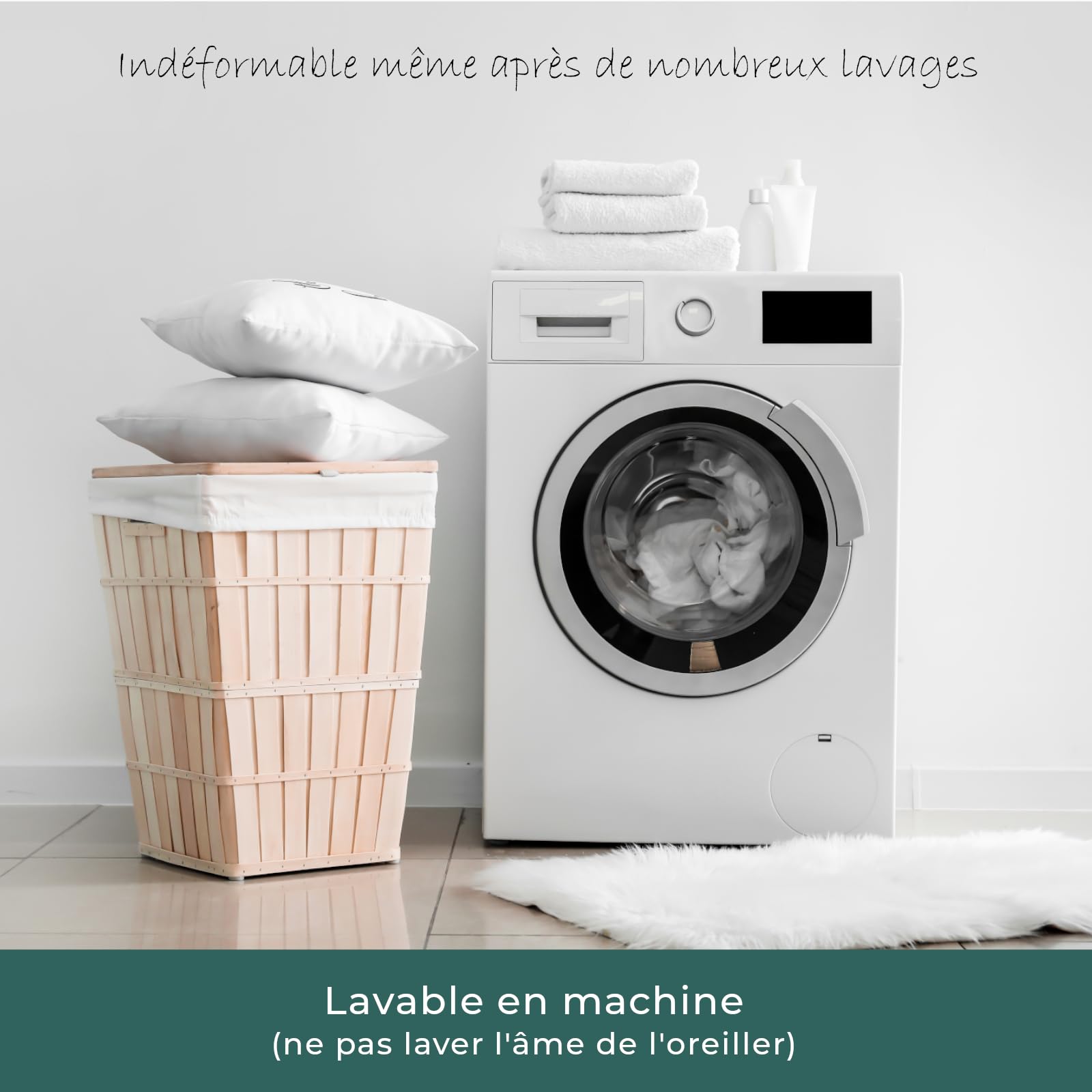 SAMPUR Oreiller Zenith | Mousse à mémoire de Forme Microperforée & Ventilée | Housse hypoallergénique et Lavable | Maintien Optimal de la Nuque (40x70 cm)