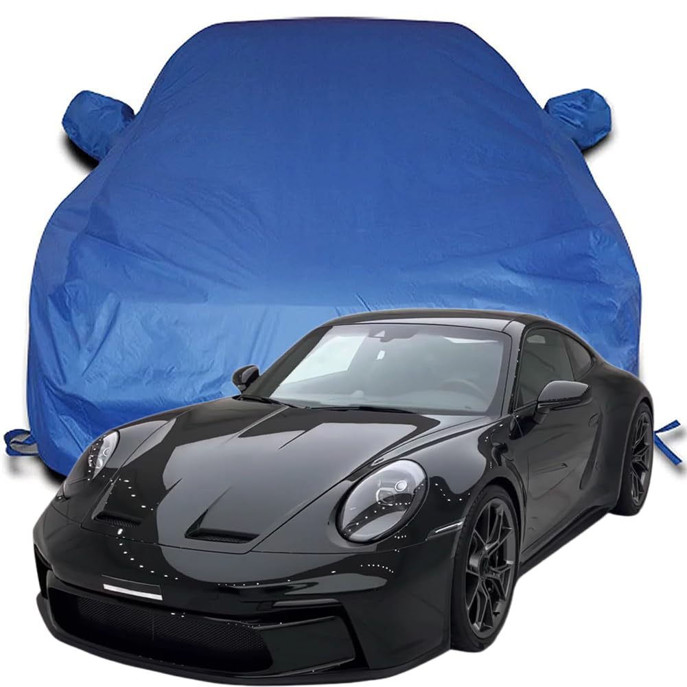 Copriauto Impermeabile for Porsche 992 T3 Touring 2022 2023 2024 2025 2026, Coperture Esterne in Tessuto Oxford Traspirante Protezione da Pioggia, Sole e Polvere Antivento, Argento