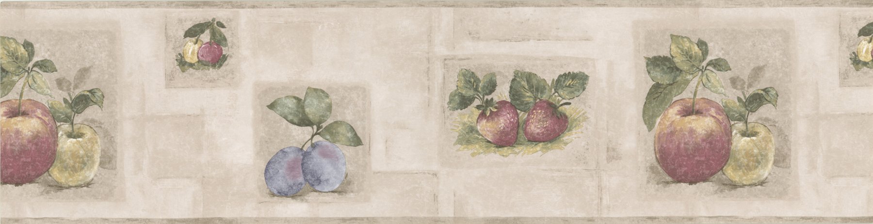 Brewster Home Fashions 418B294 Borders and More Fallen Apples Wall Border, 6.825-Inch by 180-Inch