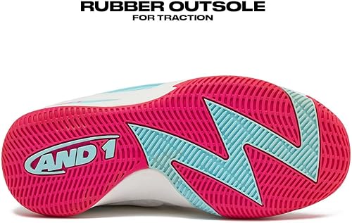 Miniatura 5 de AND1 Zapatos de baloncesto para niños y niñas, tenis de baloncesto geniales para niños, talla 11 a niño grande 7, tenis de caña media o alta para