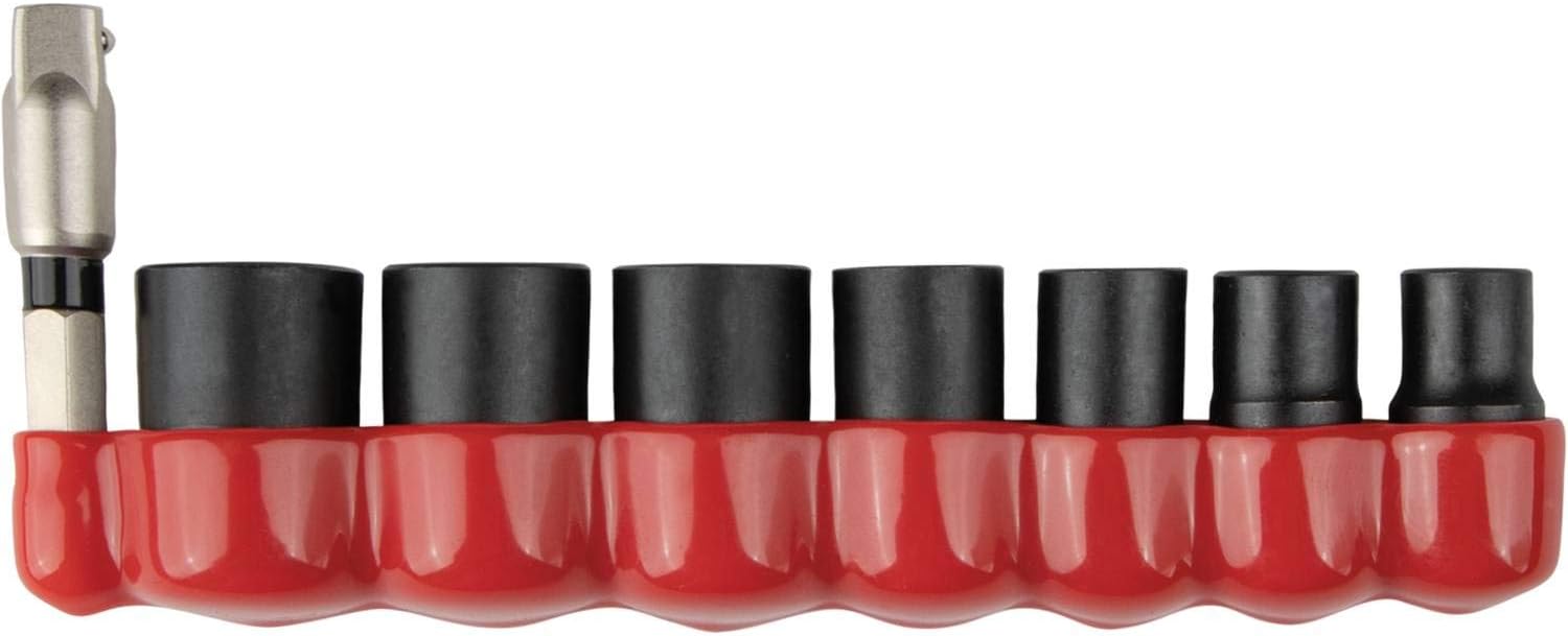 E-01694 Impact XPS™ 8 Pc. 1/4" Drive 6-Point Metric Impact Socket Set w/Standard Socket Adapter