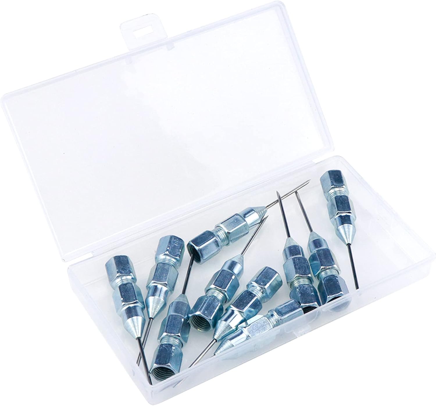 S SYDIEN 10Pcs Narrow Needle Grease Gun Adapters Durable