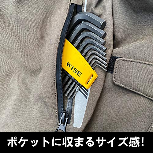 フジ矢(Fujiya) ボールポイント六角棒レンチ 9本セット WLB130B-9S(WISE) 6枚目