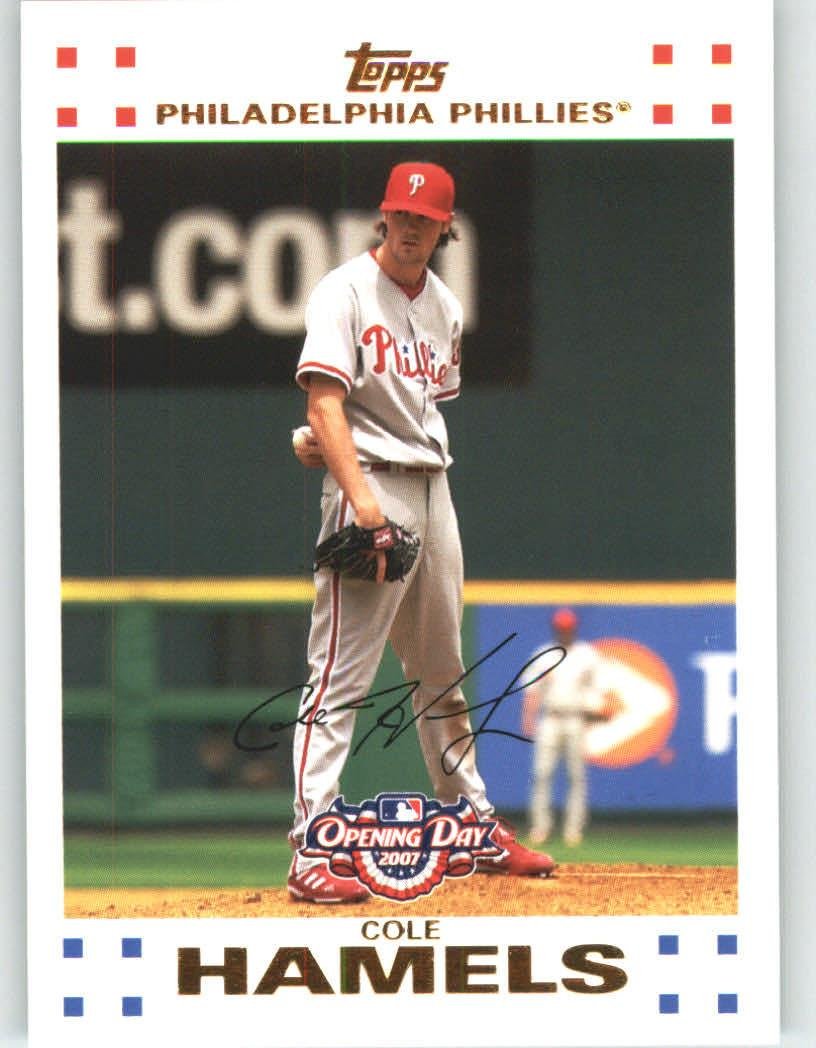 2007 Topps Opening Day #68 Cole Hamels - Philadelphia Phillies (Baseball  Cards) at Amazon's Sports Collectibles Store