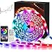 Maxsure Ruban LED 10M, Ruban à LED Multicolores Autocollantes RGB 5050 avec Télécommande, 16 Couleurs et 4 Music Modes, Luminosité/Vitesse Réglables pour Décoration de Fête, Maison, Mariage, etc.