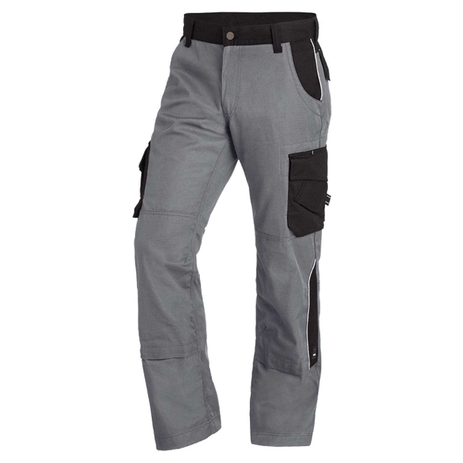 FHB Premium Bundhose Twill 300, 1 Stück, 52, grau / schwarz, 35-130430-1120-52