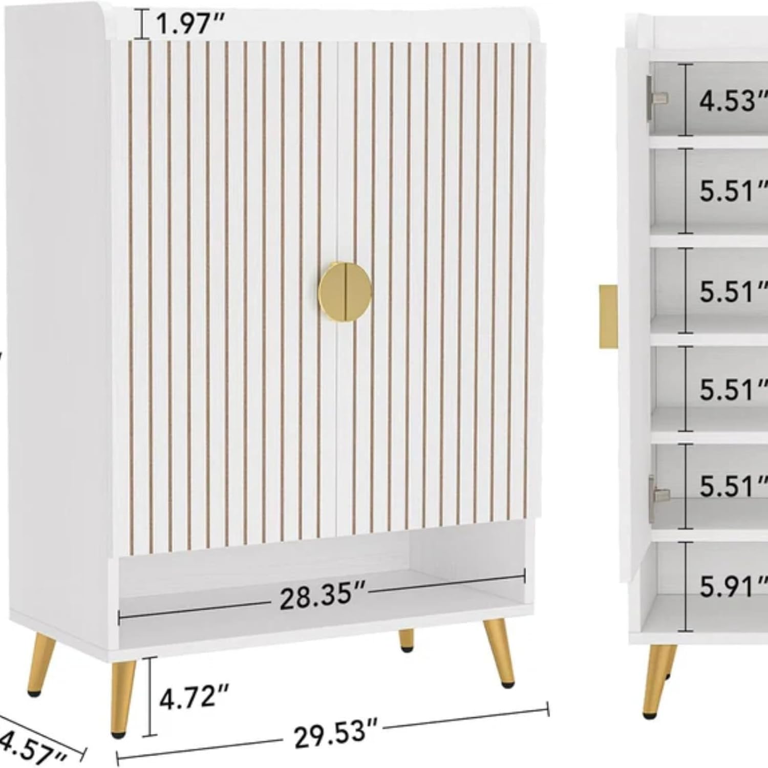 Spacious Shoe Storage Organizer,Modern Style Shoe Cabinet