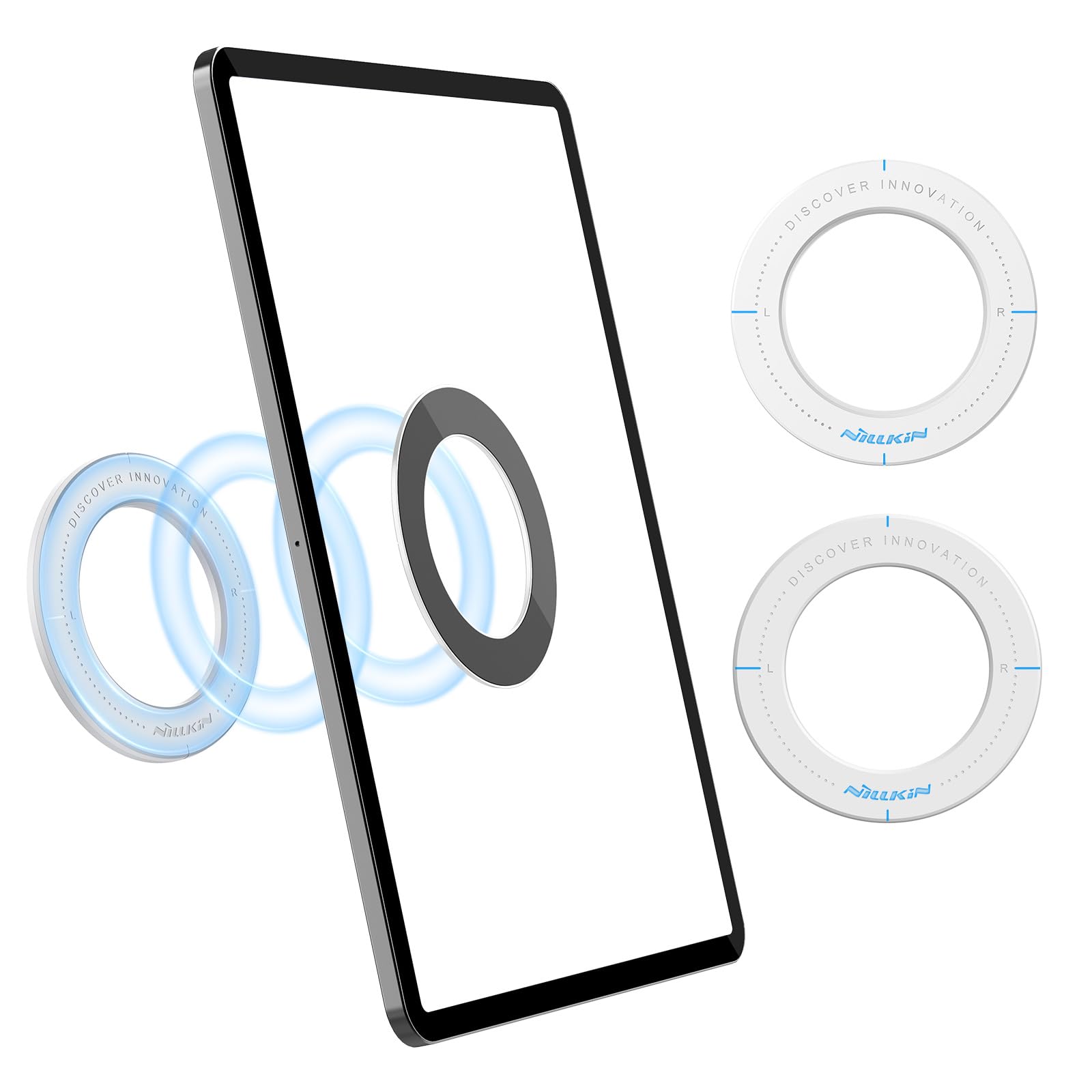 Nillkin Magnetic Tablet Wall Mount and Holder for Bedroom car Back seat, headrest iPad Wall Mount for car Cradle Magnet for iPad Air,Tablet Surface,SnapHold Magnetic Sticker Bathroom,Office,Fridg