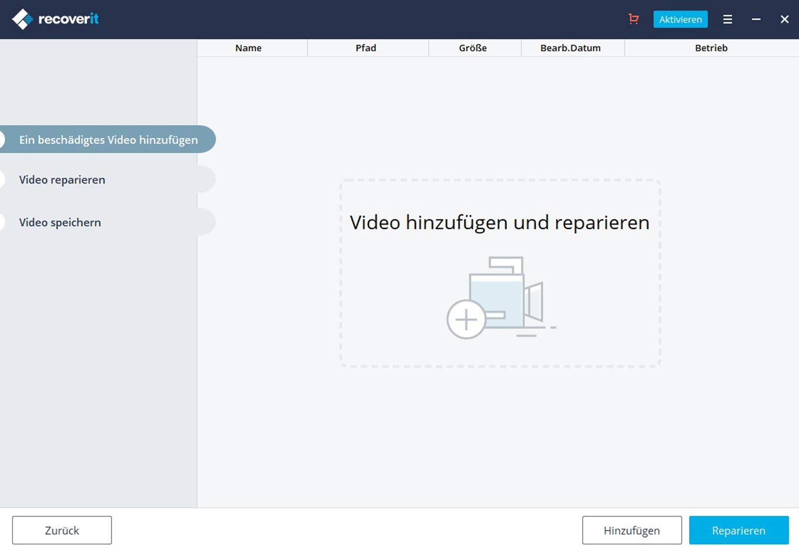 Wondershare - recoverit - Video Repair Tool - Lifetime - 1 Gerät für PC | PC Aktivierungscode per Email