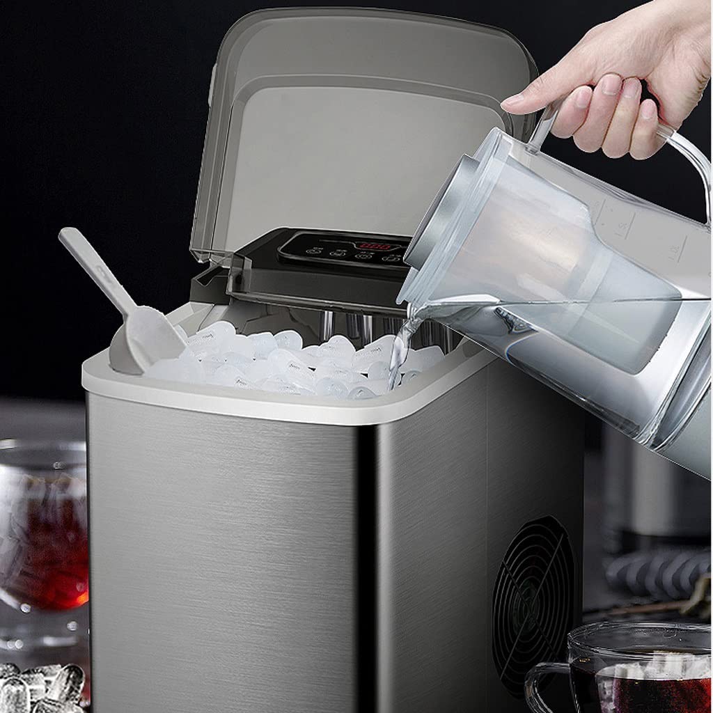 1 5 kg Touch Screen in Acciaio Inossidabile Produttore di Ghiaccio Piccolo Display di Temperatura di Pulizia della cronometraggio Domestico Piccolo