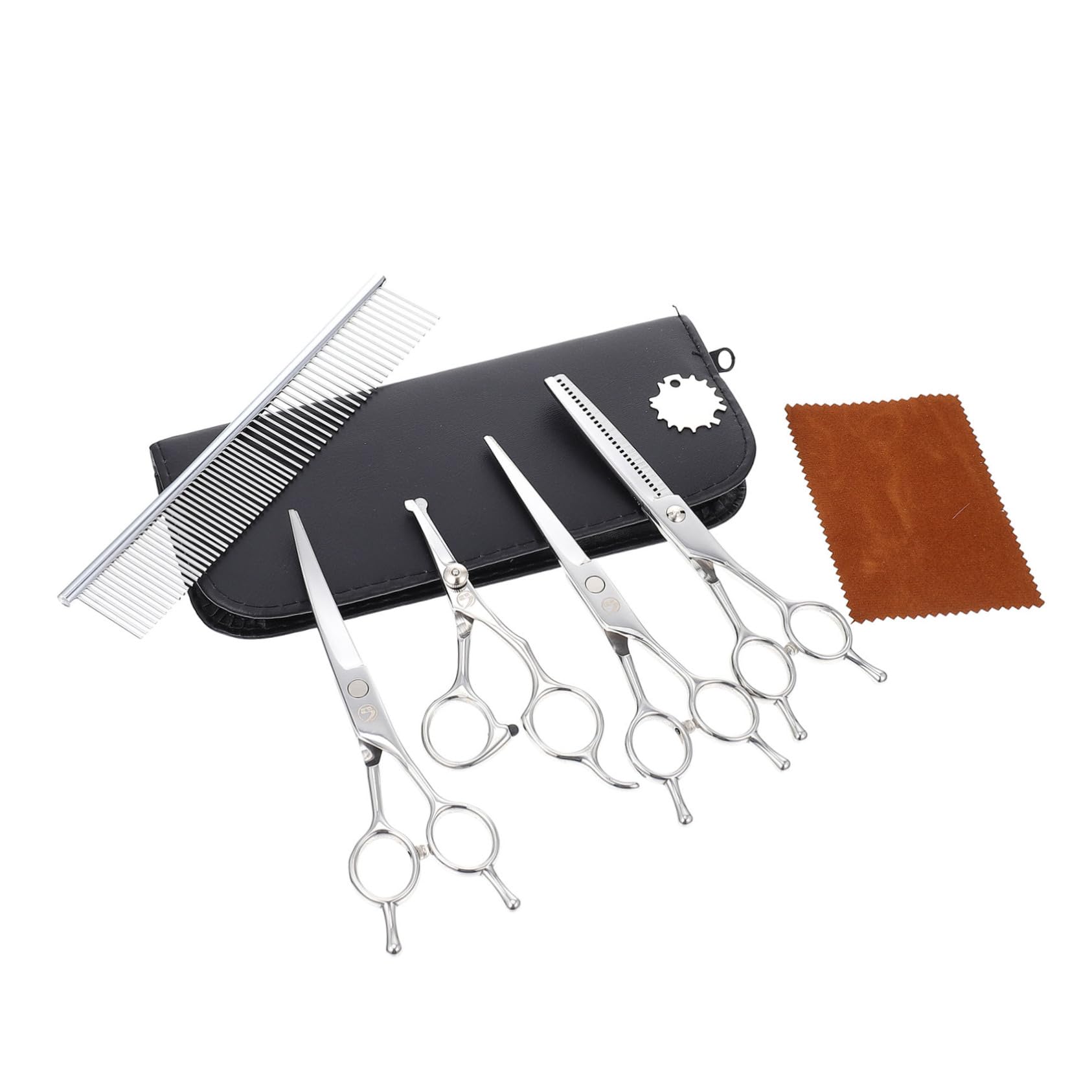 BESTonZON 1 Set Dog Grooming Scissors Pet Hair Trimming Tools for Long and Hair to Use Unique Design for Accurate Trimming