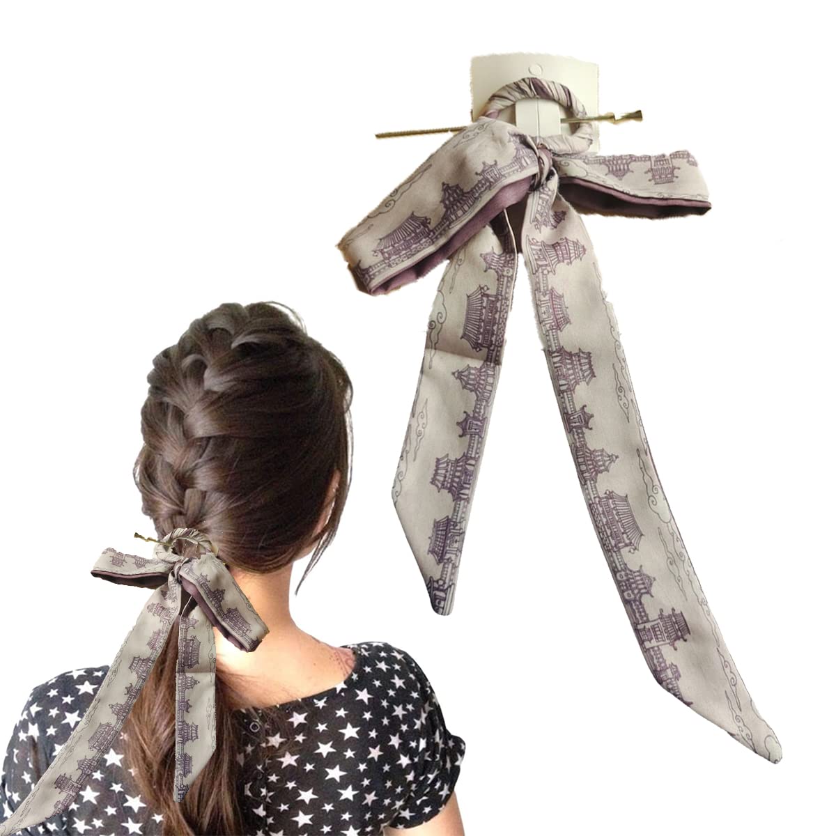 bacchette per capelli, Forcine for capelli con fiocchi, parte posteriore della testa, fasce for capelli, copricapo for capelli arrotolati, bastoncini for capelli con perle di peonia verde, bacchette f