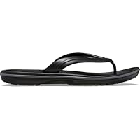 Crocs Unisex Crocband Flip Flip Flops, Black Slate Grey, 8 UK Men/ 9 UK Women
