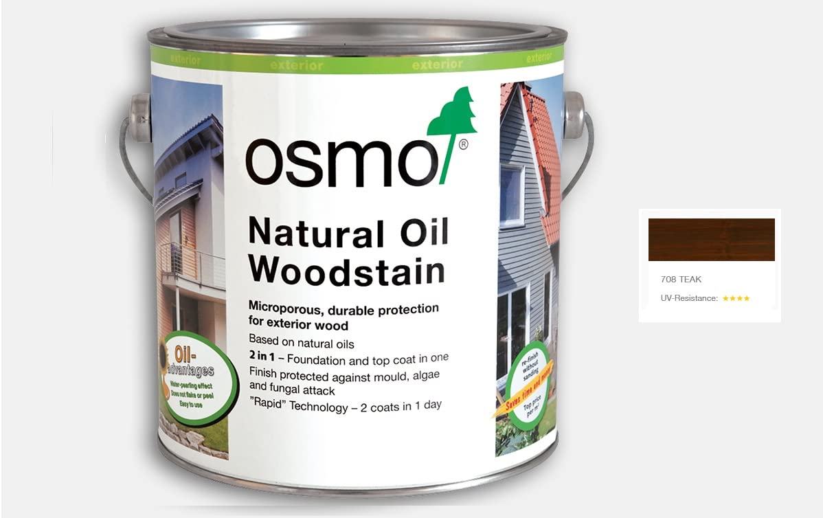 Osmo Natural Oil Woodstain 125ml(708) - Teak Transparent