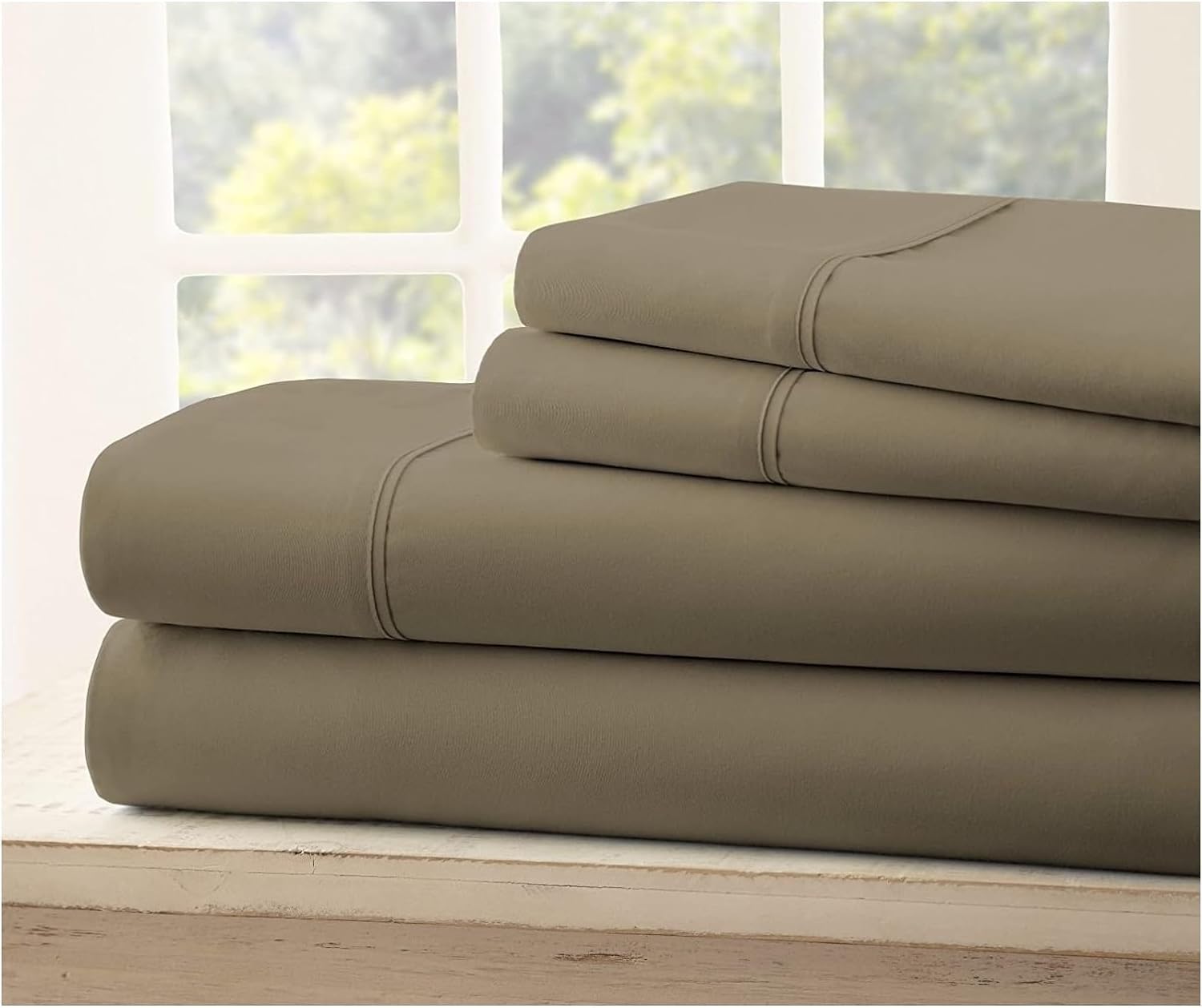 Top Split Flex Head King Size Sheet Set - Egyptian Quality Ultra-Soft Bed Sheets - Double Brushed - Deep Pockets- Easy Fit - 4 Piece Set- Fade Resistant