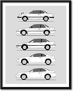 Honda Prelude Car Poster Print (17x22" Print (Unframed), Satin Paper)