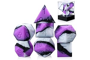 DNDND Silicone D&D Dice Set: Embark on Epic Tales with Velvet Touch