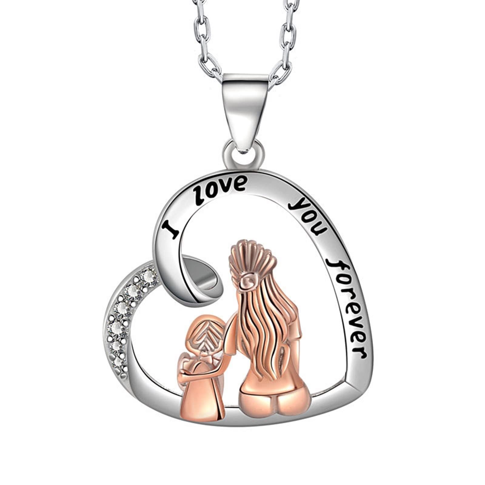 Collier pendentif femmes diamant je t'aime pour toujours l'amour éternel - 7
