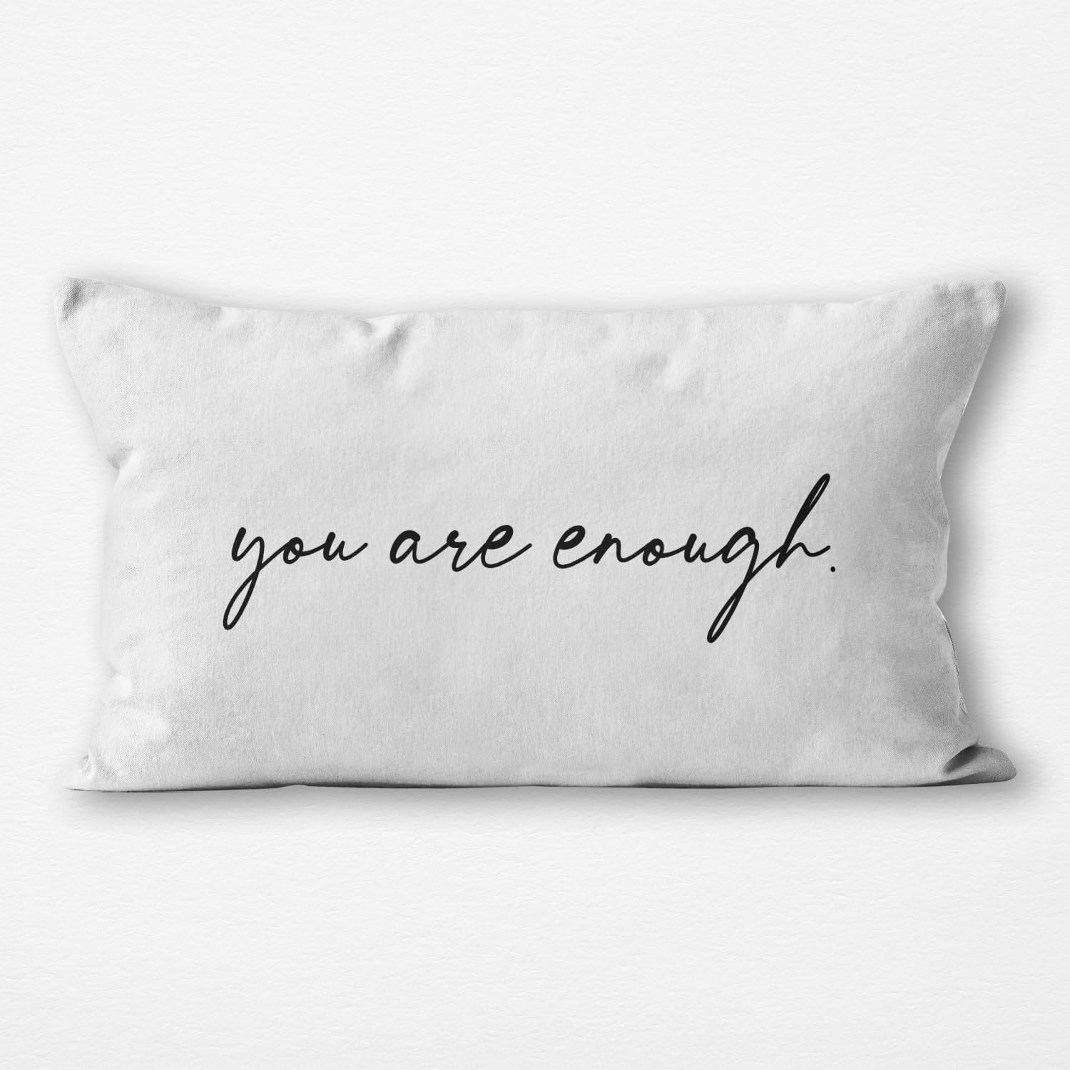Poecinvi Inspirational Pillow Covers 12x20, You are Enough