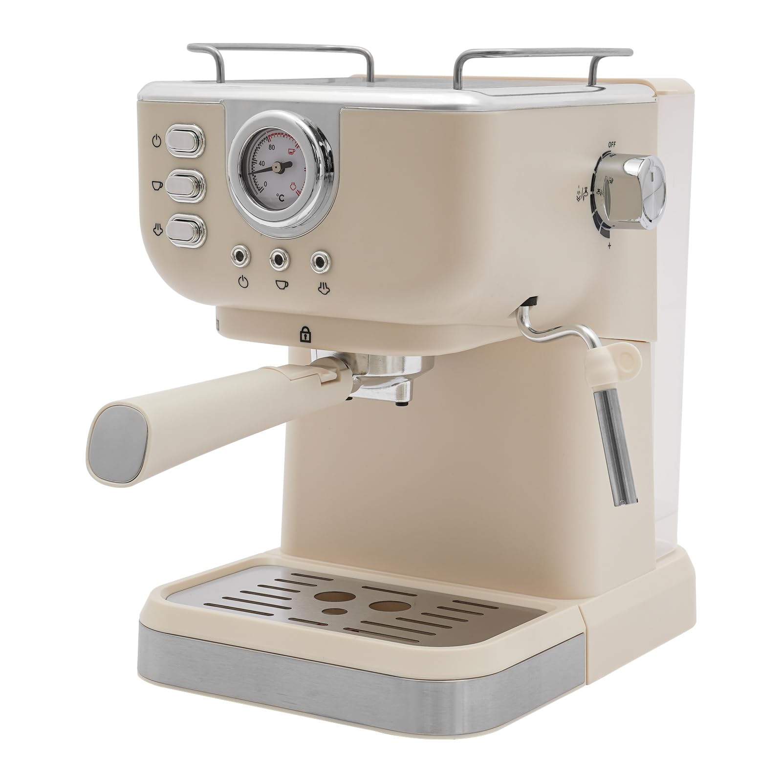 Machine à café 20 bars, machine à café expresso avec vaporisateur pour lait et cappuccino 2 en 1