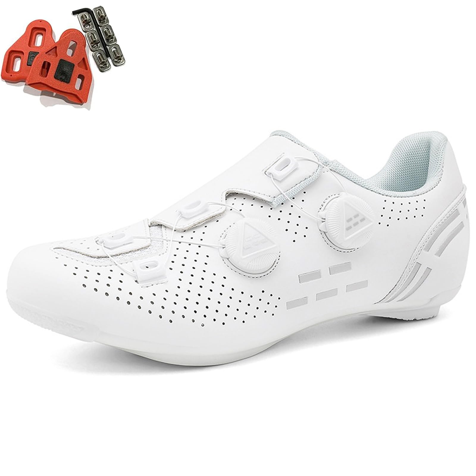 Fahrradschuhe Herren Damen Rennradschuhe Kompatibel mit Look SPD SPD-SL Delta Lock Pedal Reitschuhe Atmungsaktive Outdoor-Radschuhe Fahrrad Schuhe