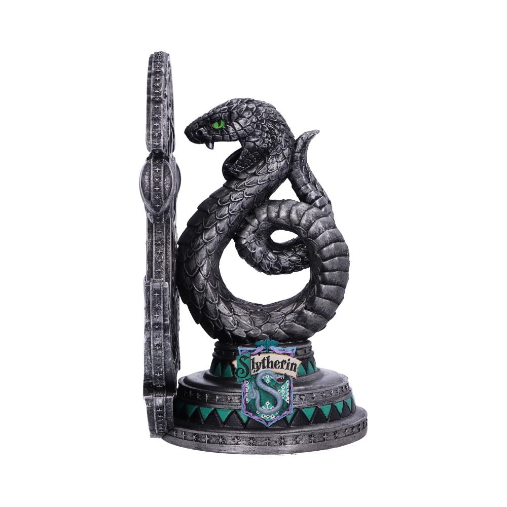 Nemesis Now Officially Licensed Harry Potter Slytherin Bookend 20cm, Resin, Silver