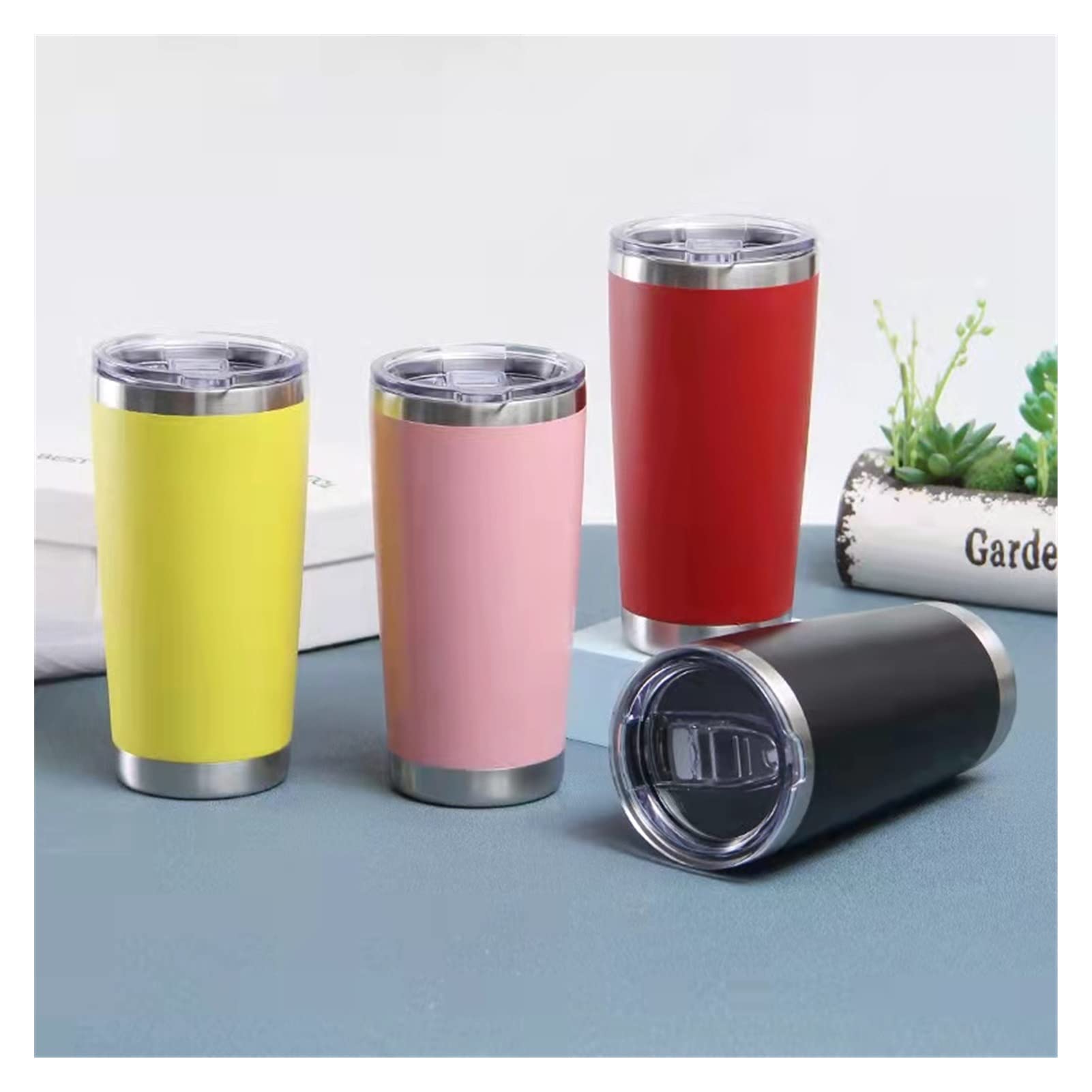 Taza térmica de Acero Inoxidable 304 para café, té, café, Bebidas, Bebidas, Viajes, 20 oz