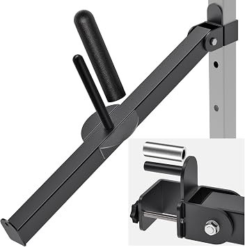Kipika Power Rack Attachment for 5/8" & 1" Holes - Heavy Duty Home Gym Equipment for 2x2 or 3x3 Squat Rack, Adjustable and Easy to Install