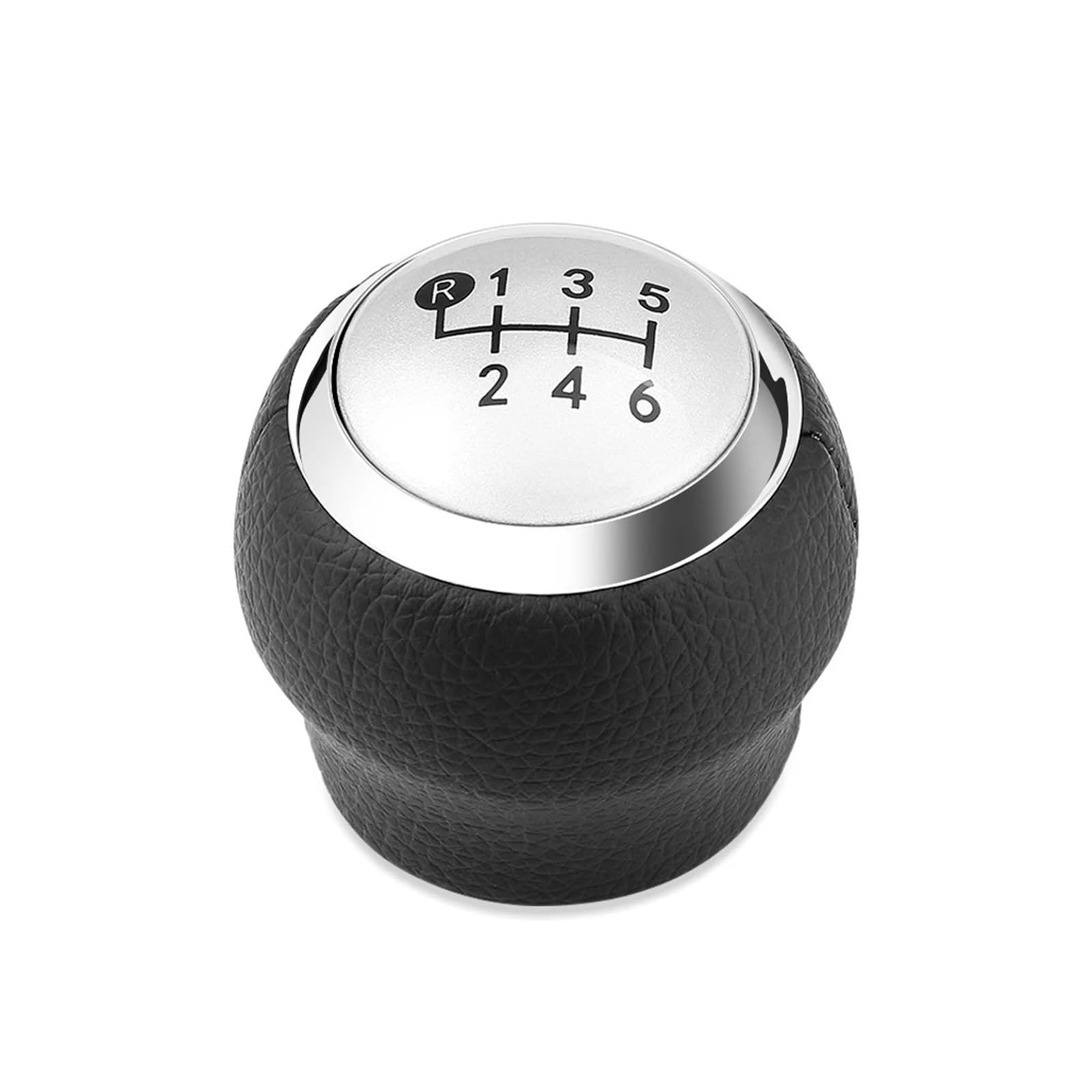 Sauanmnktp Silver Gearshift Knob For Toyota For Avensis 2007-2013 Car 6 Speed Gear Shift Lever Knob Accessories