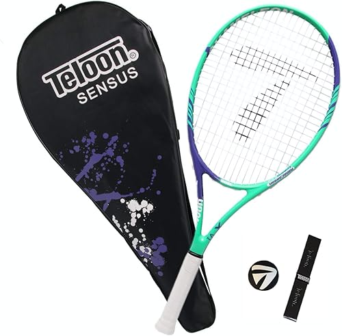 Teloon Serie Sensus  Triple absorción de impactos  Raqueta de tenis para adultos, raqueta de tenis para mujer incluye funda para bolsa,