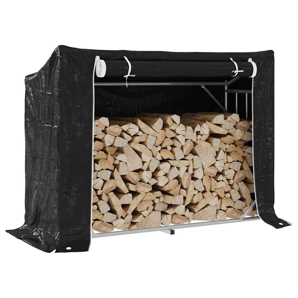 Supporto in legno per riscaldamento in acciaio zincato con rivestimento | Base rialzata, accesso zip veloce, grande capacità, alle intemperie