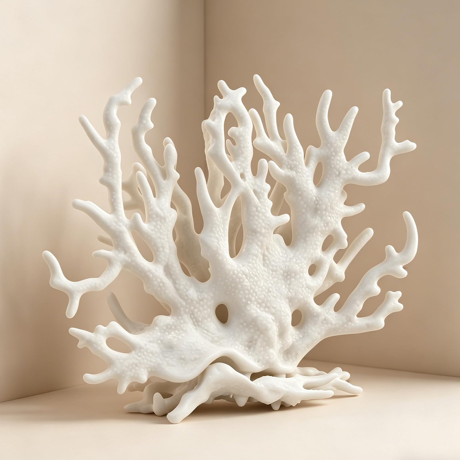 1 decorazione per acquario, corallo finto di gamberetti, acquario e pianta d'acquario, adatto per acquari di piccole e medie dimensioni (bianco)