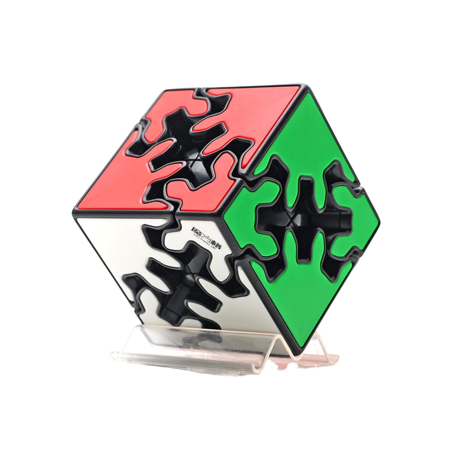 Yealvin Gear Cube Puzzle - Innovative Gear Mechanism with Colorful Tiles, Perfect Christmas Birthday Easter Gift for Kids and Adults (2×2 gear cube)