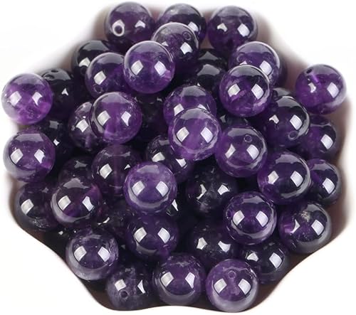 Miniatura 6 de AsVrai U 100 cuentas redondas de lava volcánica negra natural de 0.236 pulgadas para hacer joyas, collares, pulseras