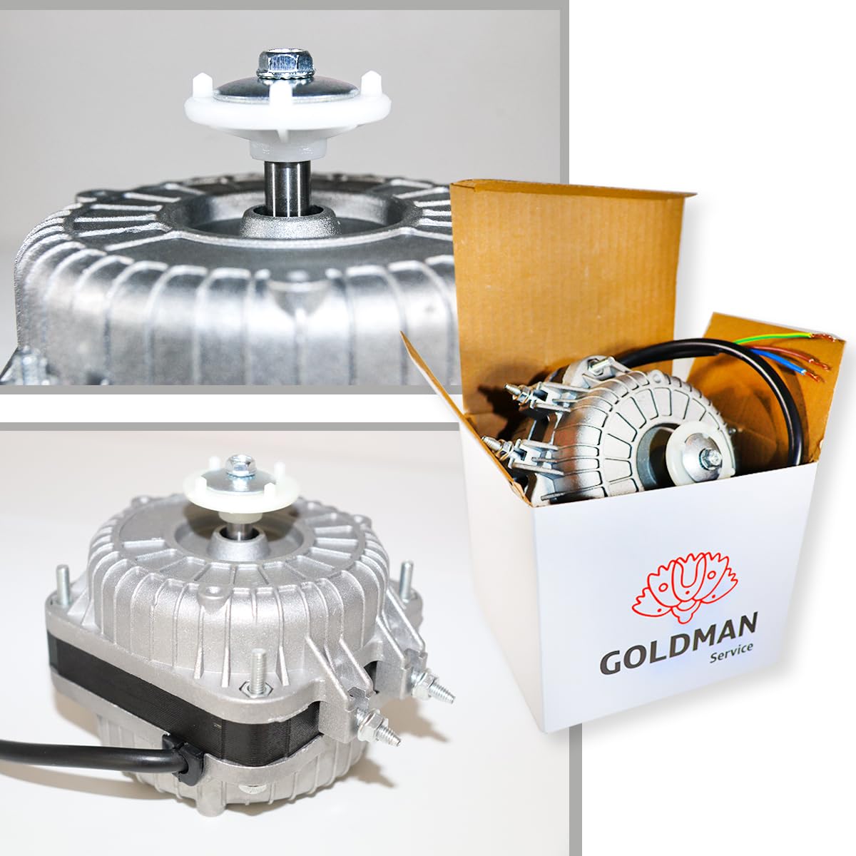 GOLDMAN SERVICE - Ventola di raffreddamento per frigorifero - 5 Watt / 1300 rpm - per frigorifero congelatore verticale -compatibile con grandi marche (5 W)